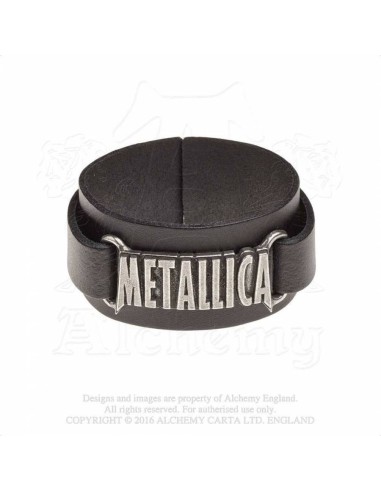 Brazalete cuero `Metallica´