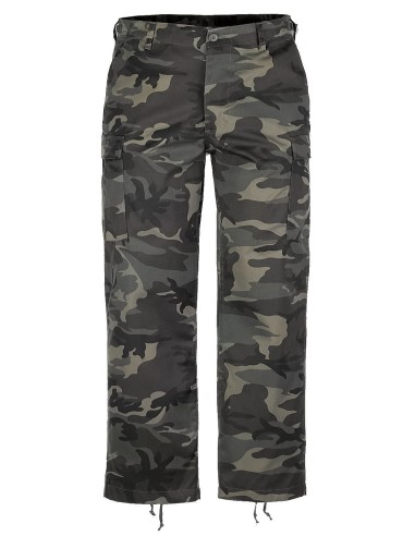 Pantalón militar clásico camuflaje oscuro