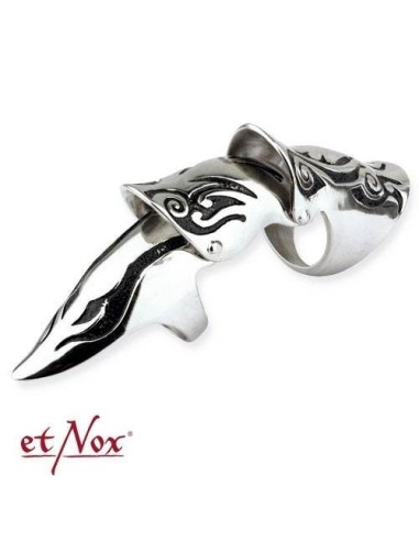 Anillo EtNox `Armadura tribal Gótico´ (Acero)