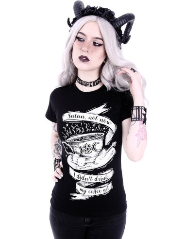 Camiseta mujer SATAN NOT NOW