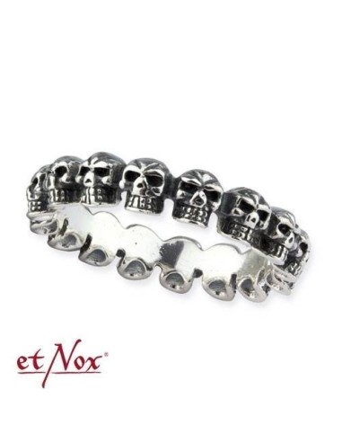 Anillo EtNox `Calaveras Mini´ (Plata)