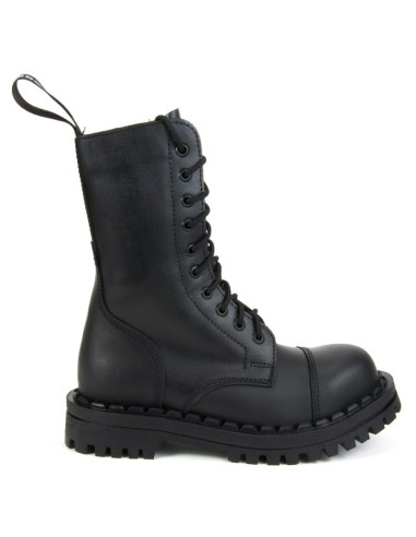 Botas militares negras cuero 351