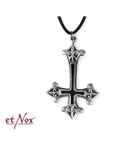 etNox-pendant "Inv. Gothic Cross" steel 