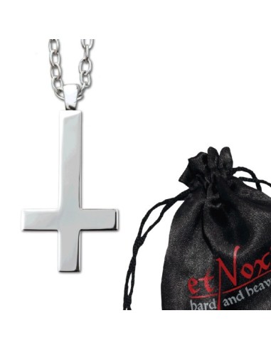 etNox-pendant "Inv. Gothic Cross" steel 