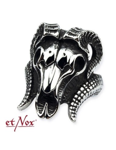 Anillo EtNox `Cabeza Ram´ (Acero inox.)