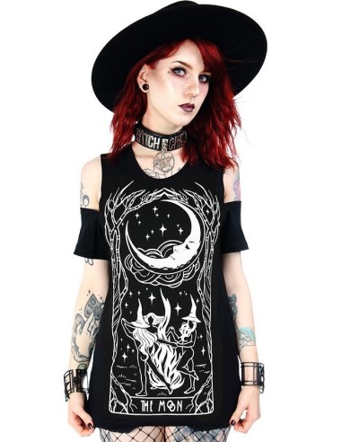 Camiseta mujer `WITCHES CHANT´ hombros caídos