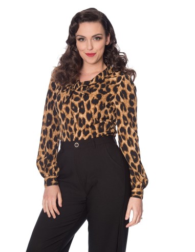 Camisa manga larga leopardo