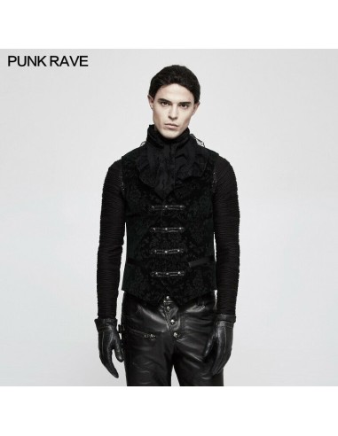 men's black-green waistcoat by Punk Rave