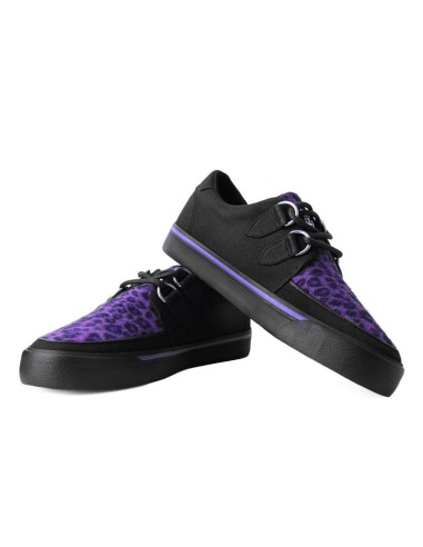 A9690 - Creeper Sneaker VLK TUK  Leopardo MORADO, Vegana !!