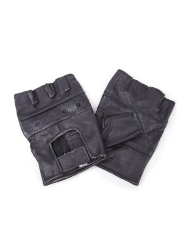 Stud Leather Gloves Black