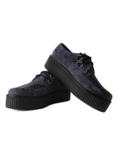 Creepers suela alta VIVA Ante Gris Carbón y detalles negros