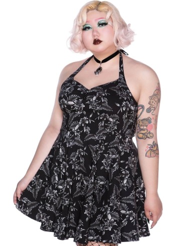 Vestido con vuelo `Aloha From Hell ´, Killstar