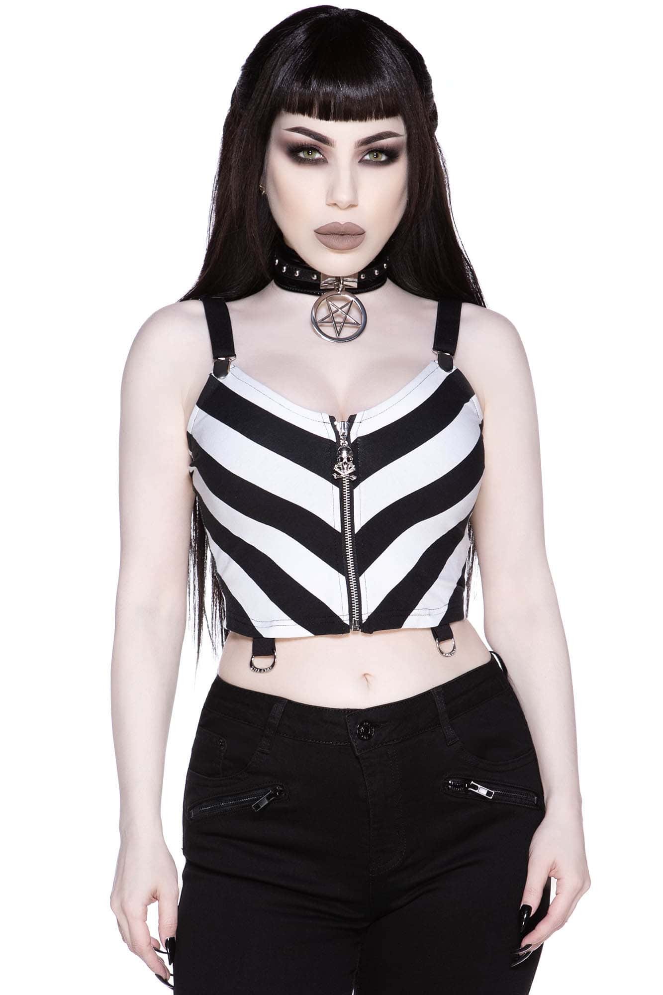 Stripe O Negative Top - Gothic-Zone