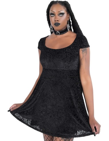 Vestido terciopelo`Dead Head´ , Killstar