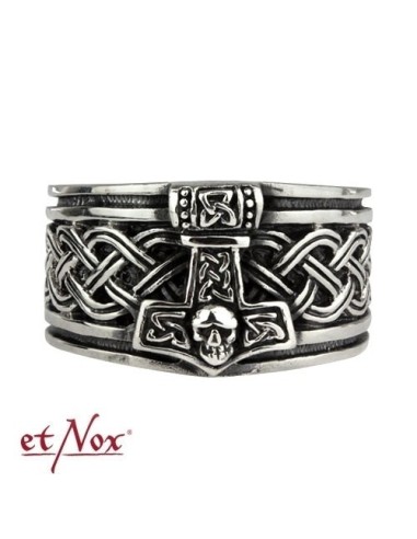 Anillo Etnox "Martillo de Thor" acero inox