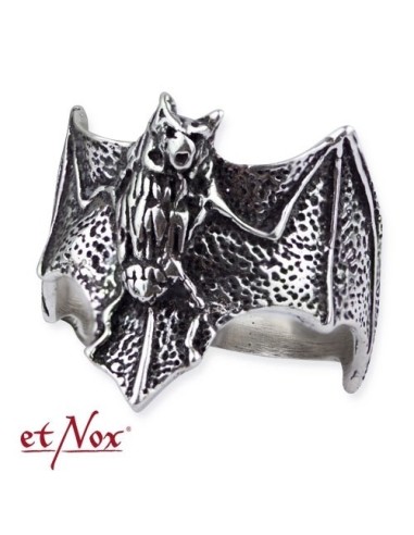 etNox - ring "Bat" stainless steel