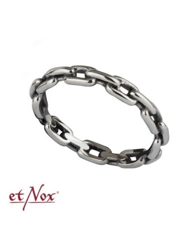 etNox stainless steel ring "tiny Chain"