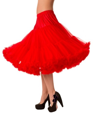 Petticoat de organza roja (largo hasta media pierna)