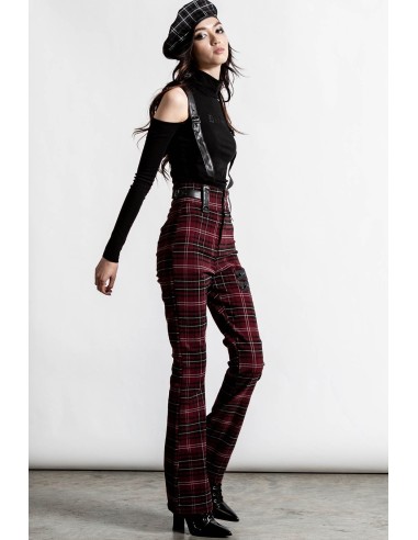 Prophet Of Doom Suspender Trousers [BLOOD TARTAN]