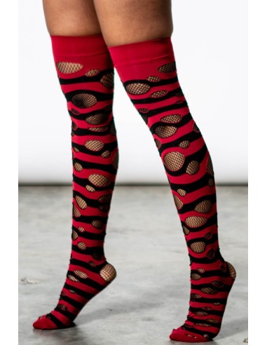 Calcetines largos `Wretched Soul´ ROJO , Killstar