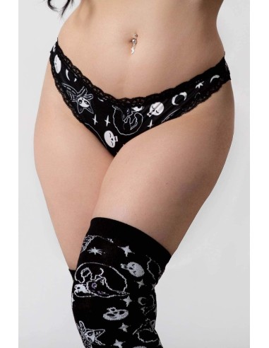 Panty `Purr Off´ negro, Killstar