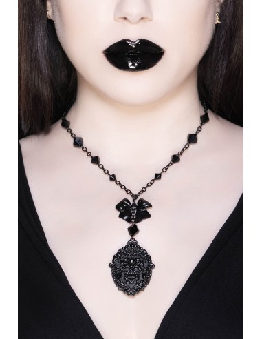 Collar gargantilla `Summon The Night ´ PLATEADO Killstar