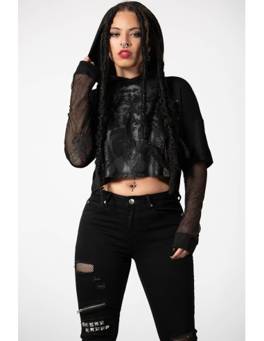 Killstar Dark Forces Cropped Hoodie