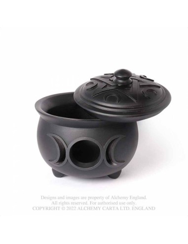 TRIPLE MOON CAULDRON POT (V107)