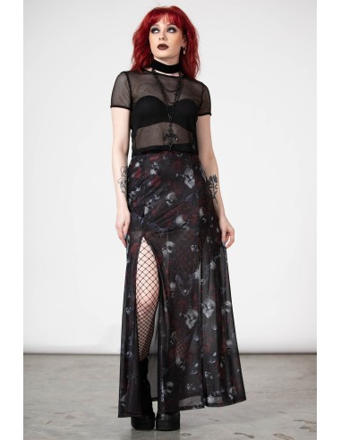 KLEADORA MESH MAXI SKIRT