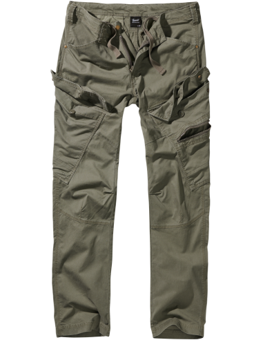 Pantalón largo chico camuflaje oscuro estilo cargo, Slim Fit Adven