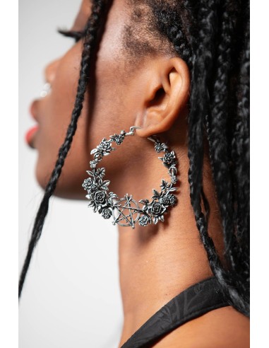 Pendientes `SUMMON SPIRITS HOOP EARRINGS´ , Killstar