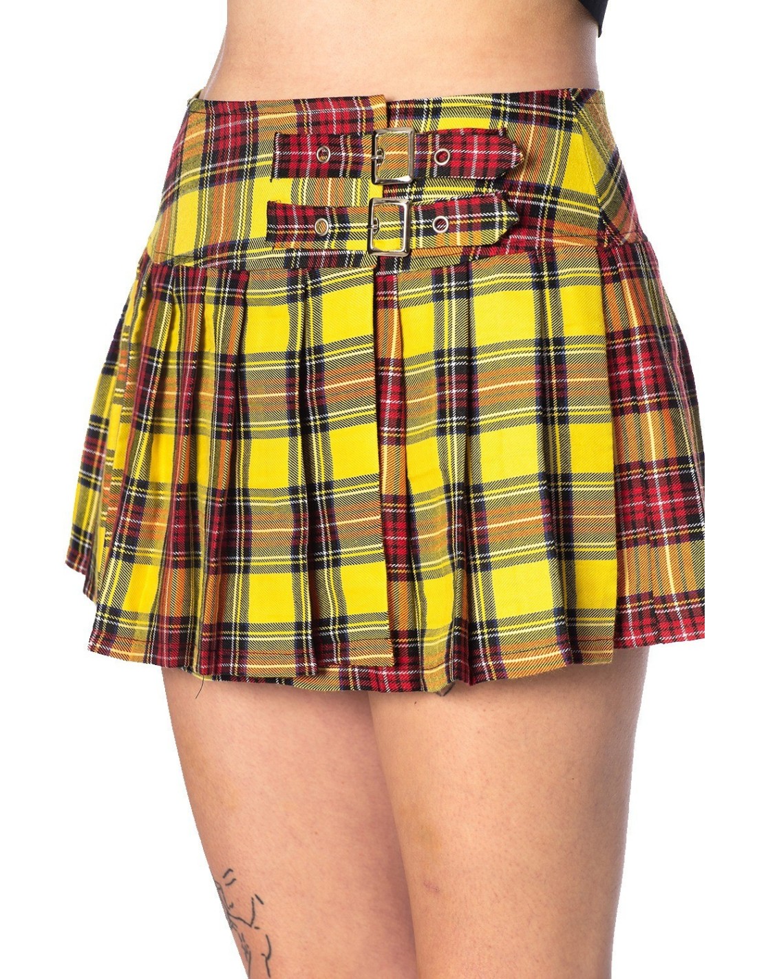 Red Tartan Mini Skirt Gothic Zone 