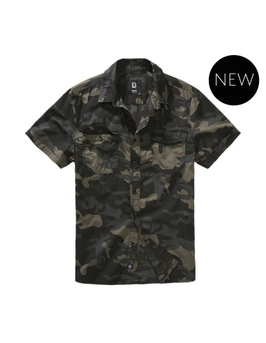 Camisa manga corta camuflaje oscuro Dark Camo