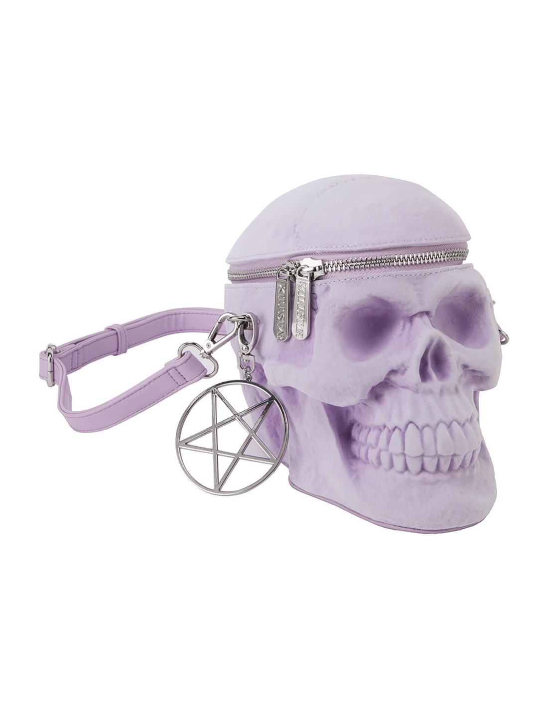 GRAVE DIGGER SKULL HANDBAG LILAC Gothic Zone