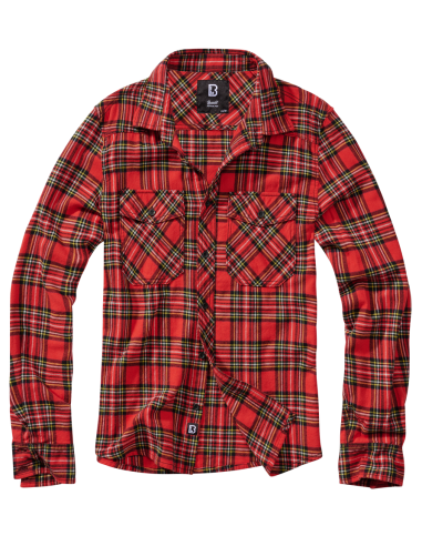 Camisa hombre esocesa roja