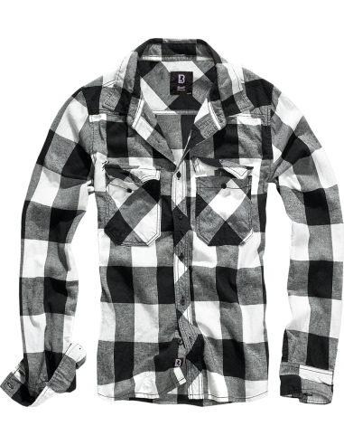 Camisa hombre cuadros negros y blancos