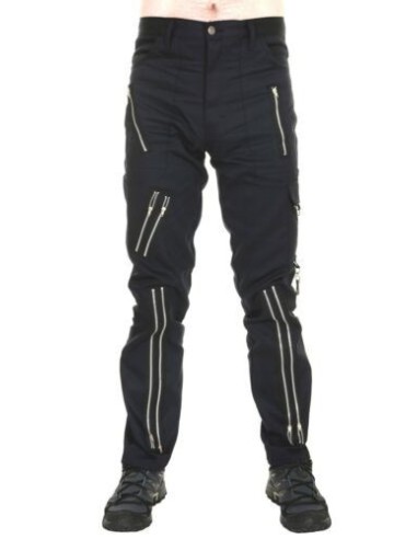 Tiger of London Zip Bondage Pants in Black Cotton