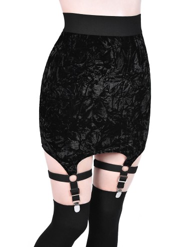 Cassandra Velvet Mini Skirt [B]