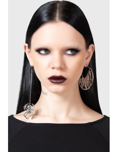 VICIOUS WEB HOOP EARRINGS