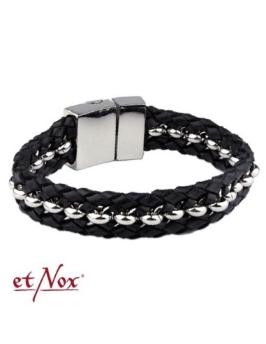 etNox - pulsera "alambre de púas" de acero inoxidable