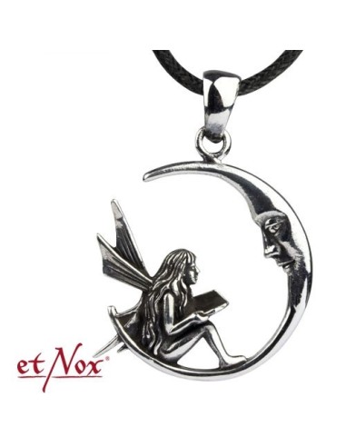 etNox-pendant "Elf in Moon" 925 silver