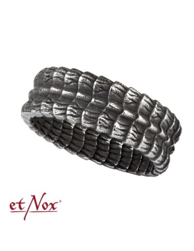 etNox stainless steel ring "Dragon skin"