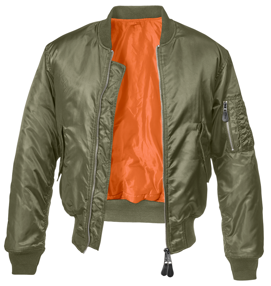 CHAQUETA BOMBER PARCHES VERDE OLIVO OSCURO