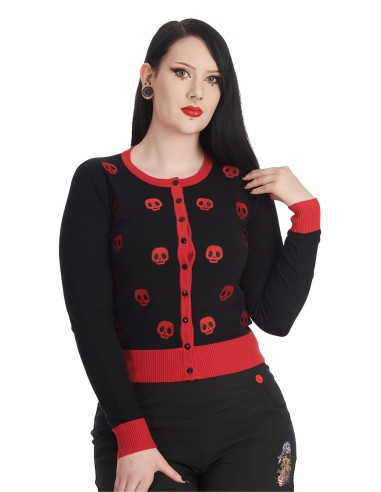 CHERRY SKULL CARDIGAN