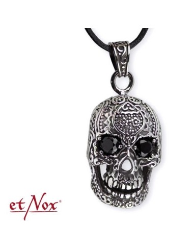 etNox - pendant "Black Eyed Skull" stainless steel