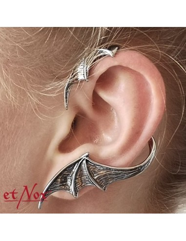 etNox Designer earring "Bat Wing" stainless steel, right