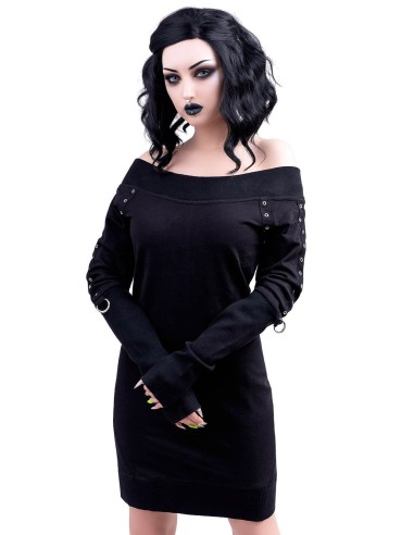 Suéter vestido `WICKED RIFFS SWEATER DRESS´