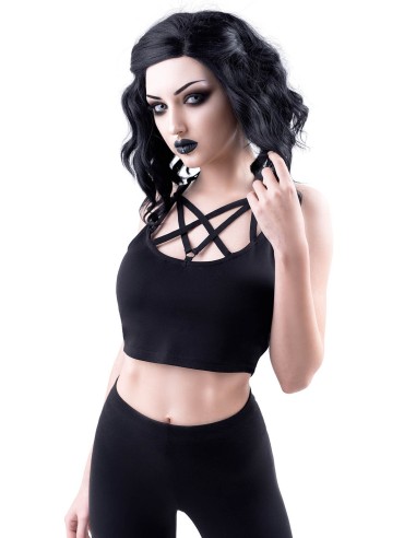 Top crop terciopelo Naomi  , Killstar