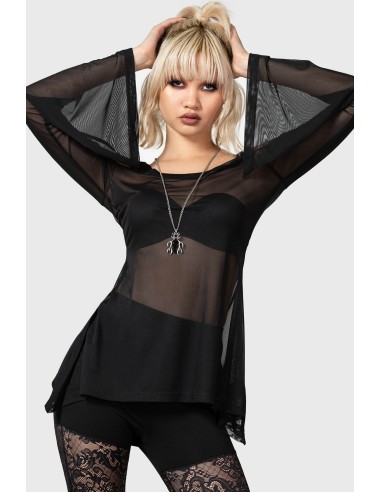 Top `WANING ORBIT COLD-SHOULDER TOP´ , Killstar