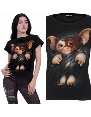 Camiseta mujer manga corta  GREMLINS - GIZMO